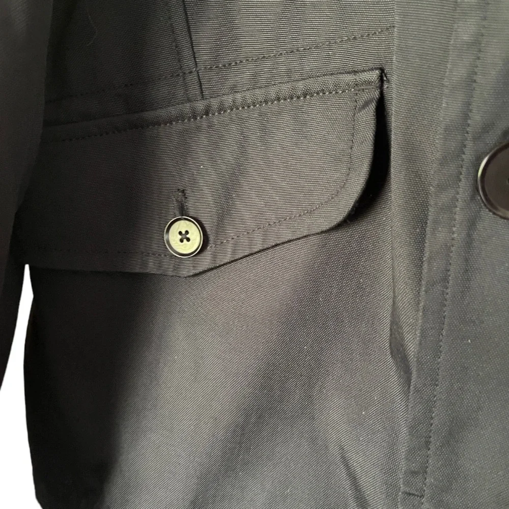 Banana Republic Black‎ Lightweight Peacoat Jacket L